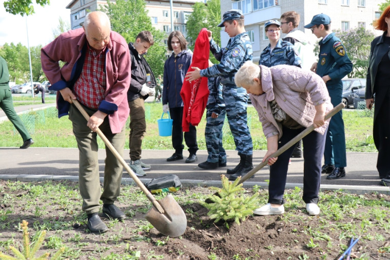 «Сад Памяти» появился в парке по улице Гагарина.